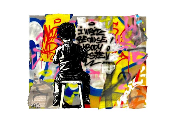 Tableau Graffiti Contemporain – I write because nobody listen